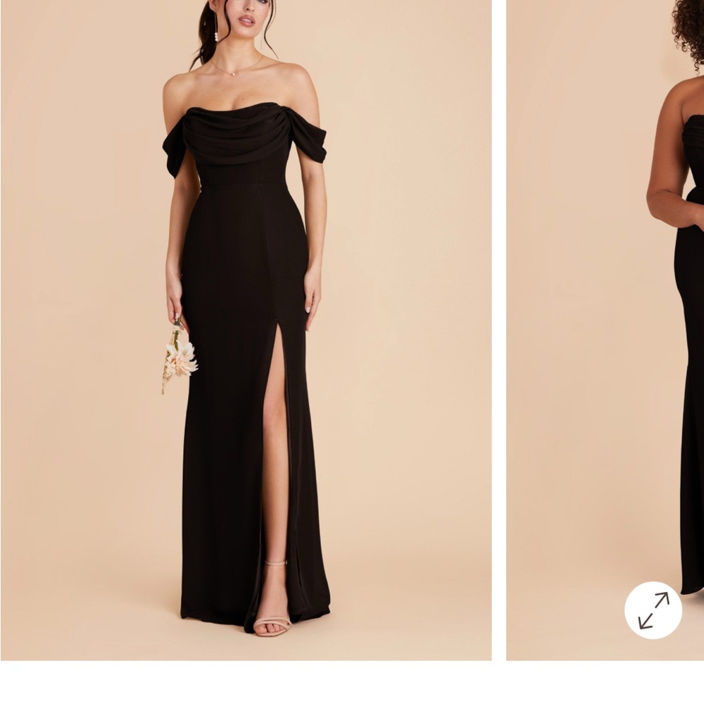 Elegant Black Off-Shoulder Evening Gown